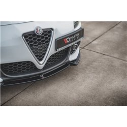 Maxton - Lame Du Pare-Chocs Avant V.3 Alfa Romeo Giulietta Noir Brillant