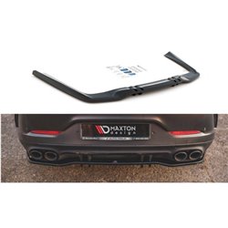 Maxton - Arriere Splitter (avec une barre verticale) Mercedes-AMG GT 53 4-Door Coupe X290 Noir Brillant
