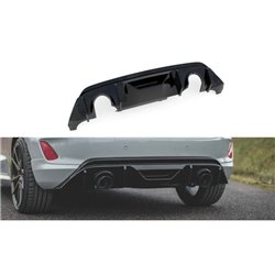 Maxton - Rajout Du Pare-Chocs Arriere V.3 Ford Fiesta ST Mk8 Noir Brillant