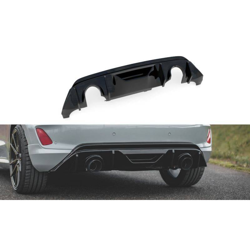 Maxton - Rajout Du Pare-Chocs Arriere V.3 Ford Fiesta ST Mk8 Noir Brillant