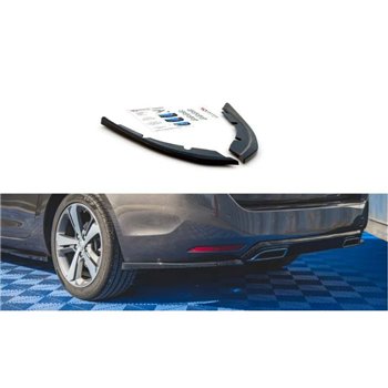 Maxton - Lames De Pare-Chocs Arrière Latérales Peugeot 308 SW Mk2 Noir Brillant