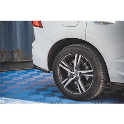Maxton - Arriere Lame (avec une barre verticale) Volvo XC60 Mk2 R-Design Noir Brillant