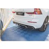 Maxton - Arriere Lame (avec une barre verticale) Volvo XC60 Mk2 R-Design Noir Brillant