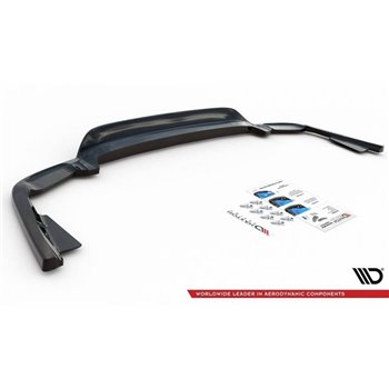 Maxton - Arriere Lame (avec une barre verticale) Volvo XC60 Mk2 R-Design Noir Brillant