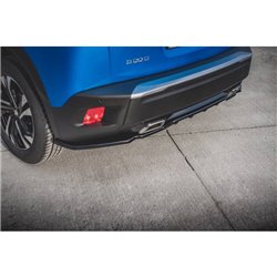 Maxton - Arriere Lame (avec une barre verticale) Peugeot 2008 Mk2 Noir Brillant