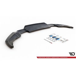 Maxton - Arriere Lame (avec une barre verticale) Peugeot 2008 Mk2 Noir Brillant