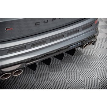 Maxton - Rajout Du Pare-Chocs Arriere Cupra Ateca Mk1 / Mk1 Facelift Noir Brillant