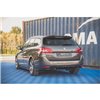 Maxton - Rajout Du Pare-Chocs Arriere + Faux Pot D'échappement Peugeot 308 SW Mk2 Noir Brillant \ Chrome