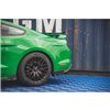 Maxton - Lames De Pare-Chocs Arrière Latérales V.1 + Ailerons Ford Mustang GT Mk6 Facelift Noir Brillant