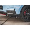 Maxton - Lames De Pare-Chocs Arrière Latérales V.6 + Ailerons Hyundai I30 N Mk3 Hatchback Noir Brillant
