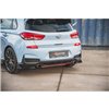 Maxton - Lames De Pare-Chocs Arrière Latérales V.6 + Ailerons Hyundai I30 N Mk3 Hatchback Noir Brillant