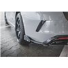 Maxton - Lames De Pare-Chocs Arrière Latérales V.2 + Ailerons Skoda Octavia RS Combi / Liftback Mk4 / Mk4 Facelift Noir Brillant
