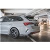 Maxton - Lames De Pare-Chocs Arrière Latérales V.2 + Ailerons Skoda Octavia RS Combi / Liftback Mk4 / Mk4 Facelift Noir Brillant