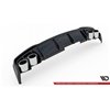 Maxton - Rajout Du Pare-Chocs Arriere + Faux Pot D'échappement Audi A6 S-Line / S6 C8 / C8 Facelift Noir Brillant \ Chrome
