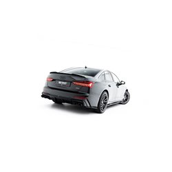 Maxton - Lames De Pare-Chocs Arrière Latérales Audi A6 S-Line / S6 C8 / C8 Facelift Noir Brillant