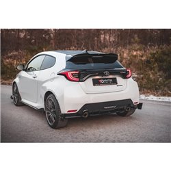 Maxton - Lames De Pare-Chocs Arrière Latérales V.2 + Ailerons Toyota GR Yaris Mk4 Noir Brillant