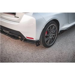 Maxton - Lames De Pare-Chocs Arrière Latérales V.2 + Ailerons Toyota GR Yaris Mk4 Noir Brillant