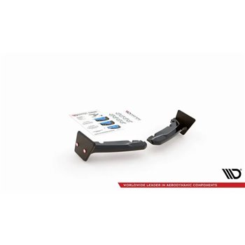 Maxton - Lames De Pare-Chocs Arrière Latérales V.2 + Ailerons Toyota GR Yaris Mk4 Noir Brillant