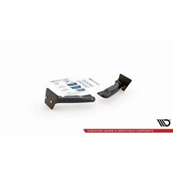 Maxton - Lames De Pare-Chocs Arrière Latérales + Ailerons V.4 Toyota GR Yaris Mk4 Noir Brillant