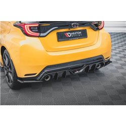 Maxton - Lames De Pare-Chocs Arrière Latérales V.3 Toyota GR Yaris Mk4 Noir Brillant