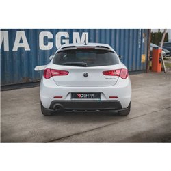Maxton - Lames De Pare-Chocs Arrière Latérales V.1 Alfa Romeo Giulietta Noir Brillant