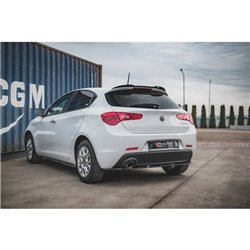 Maxton - Lames De Pare-Chocs Arrière Latérales V.1 Alfa Romeo Giulietta Noir Brillant
