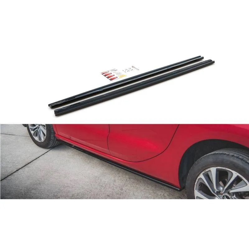 Maxton - Rajouts Des Bas De Caisse Citroen DS4 Noir Brillant
