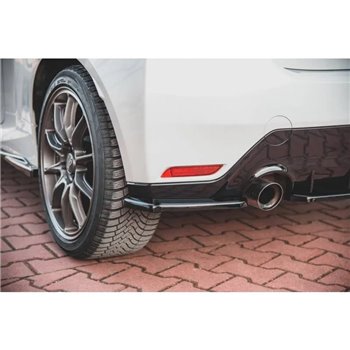 Maxton - Lames De Pare-Chocs Arrière Latérales V.1 Toyota GR Yaris Mk4 Noir Brillant
