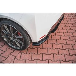 Maxton - Lames De Pare-Chocs Arrière Latérales V.1 Toyota GR Yaris Mk4 Noir Brillant