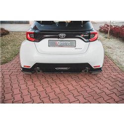 Maxton - Lames De Pare-Chocs Arrière Latérales V.1 Toyota GR Yaris Mk4 Noir Brillant