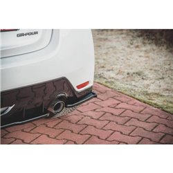 Maxton - Lames De Pare-Chocs Arrière Latérales V.1 Toyota GR Yaris Mk4 Noir Brillant