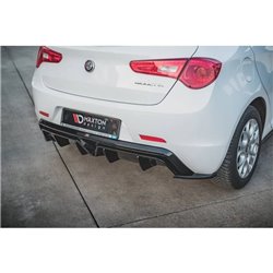 Maxton - Lames De Pare-Chocs Arrière Latérales V.3 Alfa Romeo Giulietta Facelift Noir Brillant