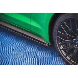 Maxton - Rajouts Des Bas De Caisse Ford Mustang GT Mk6 Facelift Noir Brillant