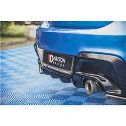 Maxton - Lames De Pare-Chocs Arrière Latérales V.2 (Pour jupe arrière v.1) BMW M135i F20 Noir Brillant