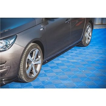 Maxton - Rajouts Des Bas De Caisse Peugeot 308 SW Mk2 Noir Brillant