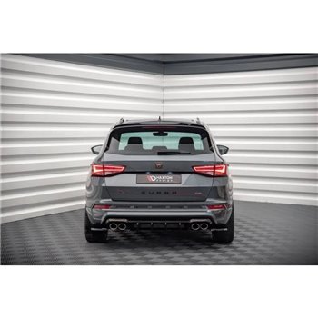 Maxton - Lames De Pare-Chocs Arrière Latérales Cupra Ateca Mk1 / Mk1 Facelift Noir Brillant