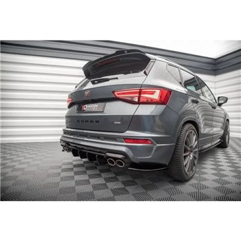 Maxton - Lames De Pare-Chocs Arrière Latérales Cupra Ateca Mk1 / Mk1 Facelift Noir Brillant