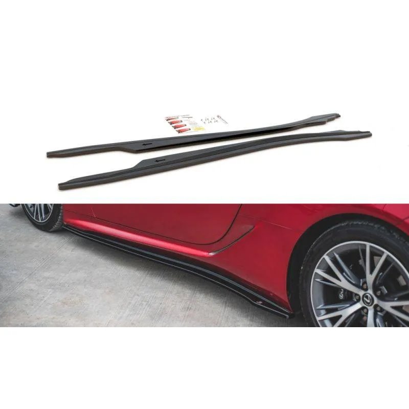 Maxton - Rajouts Des Bas De Caisse Lexus LC 500 Noir Brillant