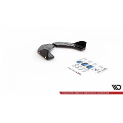 Maxton - Lames De Pare-Chocs Arrière Latéraless V.7 + Ailerons Hyundai I30 N Mk3 Hatchback Noir Brillant