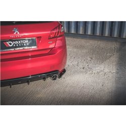 Maxton - Lames De Pare-Chocs Arrière Latérales Peugeot 308 GT Mk2 Facelift Noir Brillant