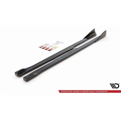 Maxton - Rajouts Des Bas De Caisse V.2 + Ailerons Toyota GR Yaris Mk4 Noir Brillant