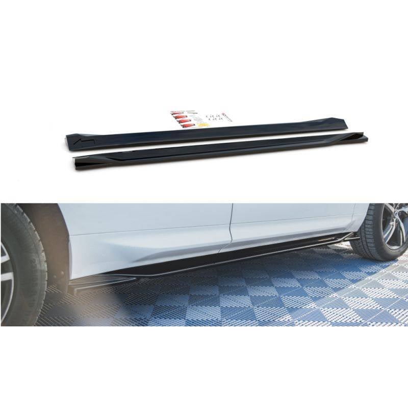 Maxton - Rajouts Des Bas De Caisse Volvo XC60 Mk2 R-Design Noir Brillant
