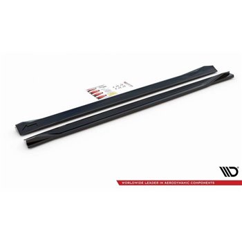 Maxton - Rajouts Des Bas De Caisse Volvo XC60 Mk2 R-Design Noir Brillant