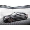 Maxton - Rajouts Des Bas De Caisse Mercedes-Benz E63 AMG / AMG-Line Sedan W212 Facelift Noir Brillant