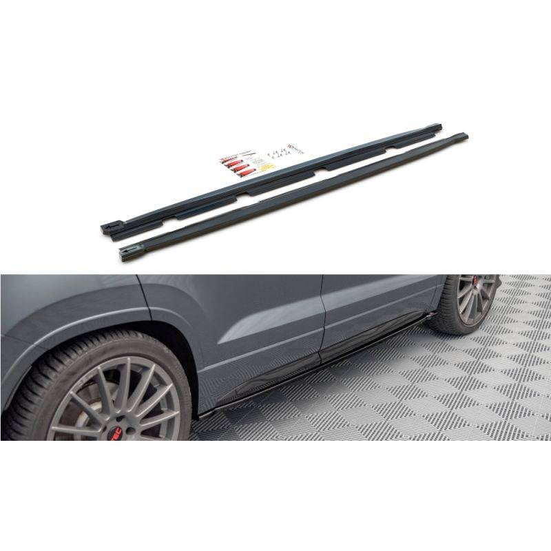 Maxton - Rajouts Des Bas De Caisse Cupra Ateca Mk1 / Mk1 Facelift Noir Brillant