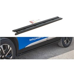 Maxton - Rajouts Des Bas De Caisse Peugeot 2008 Mk2 Noir Brillant