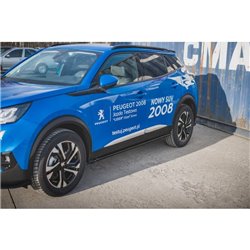 Maxton - Rajouts Des Bas De Caisse Peugeot 2008 Mk2 Noir Brillant