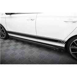 Maxton - Rajouts Des Bas De Caisse V.5 Hyundai I30 N / N-Line Hatchback / Fastback Mk3 / Mk3 Facelift Noir Brillant