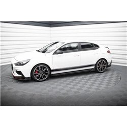 Maxton - Rajouts Des Bas De Caisse V.5 Hyundai I30 N / N-Line Hatchback / Fastback Mk3 / Mk3 Facelift Noir Brillant