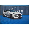 Maxton - Street Pro Lame Du Pare-Chocs Avant Honda Civic Type-R Mk10 / Mk10 Facelift Noir-Rouge